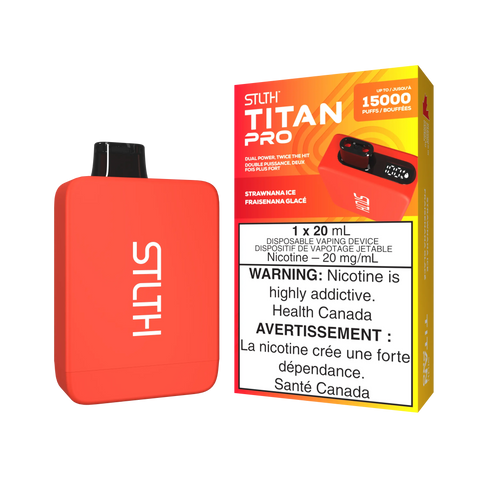 STLTH - Titan Pro | Vape Cloud Canada Valor 20mg ON Tax / Strawnana Ice 39.99 Vape Cloud