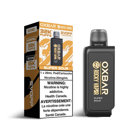 OxBar X Rocky Vapor - Svopp 32k | Vape Cloud Canada Nimbus Distro 20mg ON Tax / Super Sour 33.99 Vape Cloud