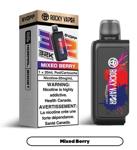 OxBar X Rocky Vapor - Svopp 32k | Vape Cloud Canada Nimbus Distro 20mg-ON-Tax-Mixed-Berry-Svopp-32k 33.99 Vape Cloud