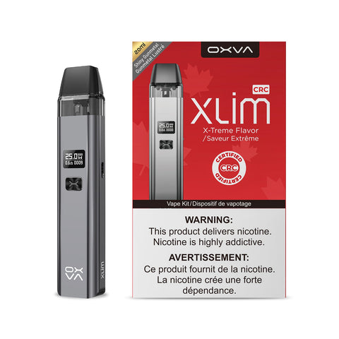 OXVA XLIM CRC | Vape Cloud Canada Nimbus Distro shiny gunmetal 32.99  Vape Cloud