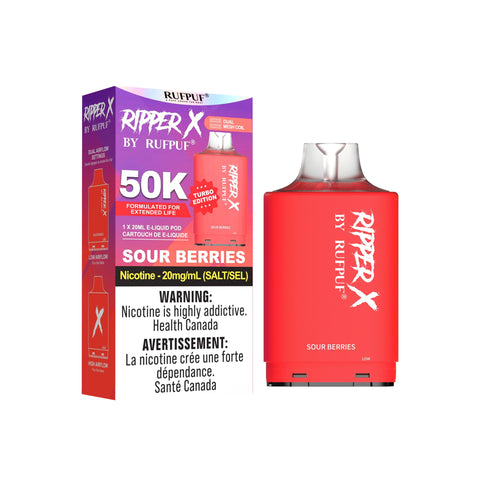 Ripper X 50k Pods | Vape Cloud Canada GCore Sour-Berries 38.99 Vape Cloud