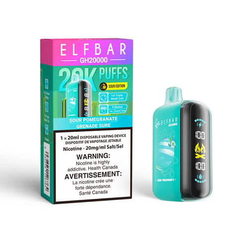 Elf Bar GH20K - Vape Cloud Canada Smoke Arsenal 20mg ON Tax / Sour Pomegranate 39.99 Vape Cloud