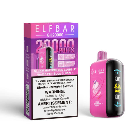 Elf Bar GH20K - Vape Cloud Canada Smoke Arsenal 20mg ON Tax / Straw Watermelon Glubbule 39.99 Vape Cloud