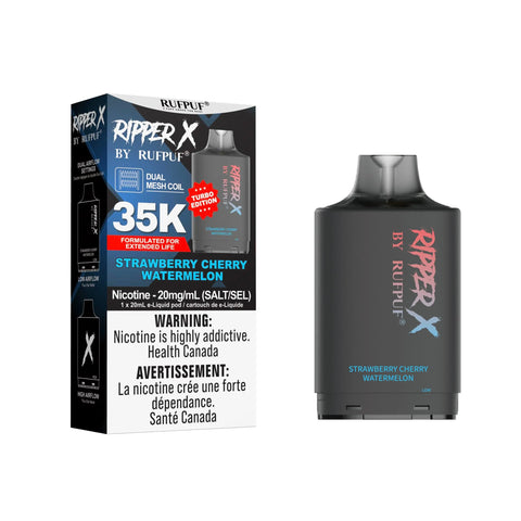 RIPPER X 35K Pods - 20mg GCore Strawberry-Cherry-Watermelon 30.99 Vape Cloud