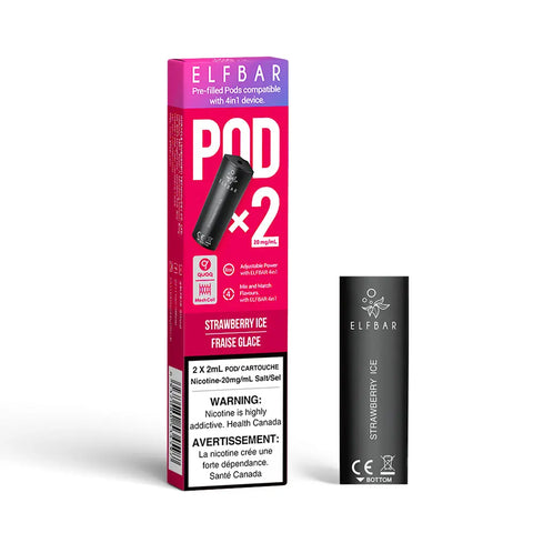 Elf Bar 4In1 Pod System | Vape Cloud Canada Smoke Arsenal 20mg ON Tax / Strawberry Ice 14.99 Vape Cloud