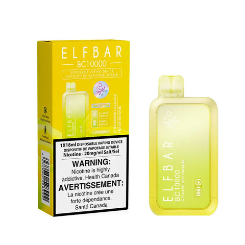 Elf Bar BC10K - Vape Cloud Canada Smoke Arsenal 20mg ON Tax / Strawberry Banana 36.99 Vape Cloud