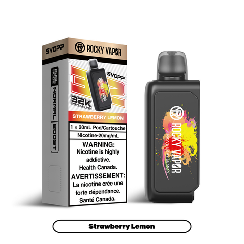 OxBar X Rocky Vapor - Svopp 32k | Vape Cloud Canada Nimbus Distro 20mg ON Tax / Strawberry Lemon 33.99 Vape Cloud
