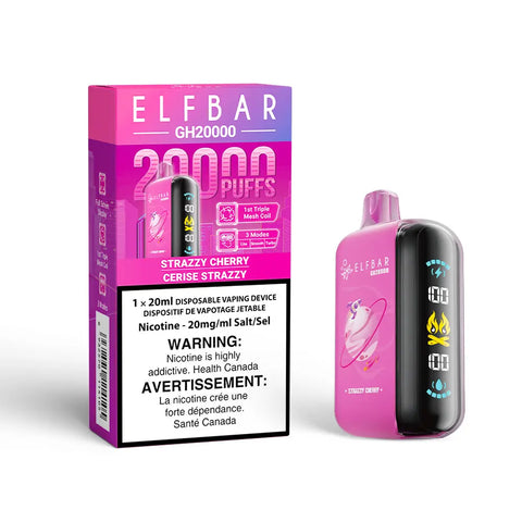 Elf Bar GH20K - Vape Cloud Canada Smoke Arsenal 20mg ON Tax / Strazzy Cherry 39.99 Vape Cloud