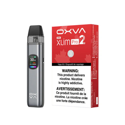 Oxva Slim Pro Pod Kit 2 | Vape Cloud Canada Nimbus Distro Titanium Grey 43.99  Vape Cloud