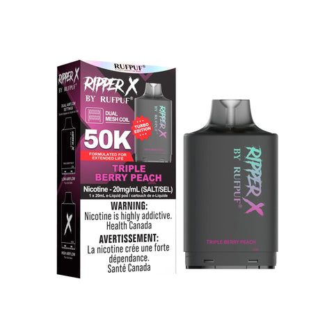 Ripper X - 50K pods Vape Cloud Triple-Berry-Peach 42.50 Vape Cloud