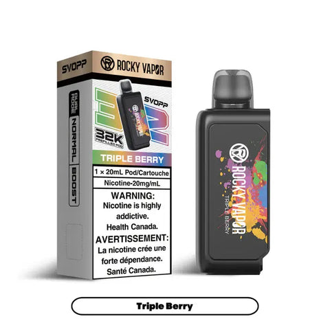 OxBar X Rocky Vapor - Svopp 32k | Vape Cloud Canada Nimbus Distro 20mg-ON-Tax-Triple-Berry-Svopp-32k 33.99 Vape Cloud