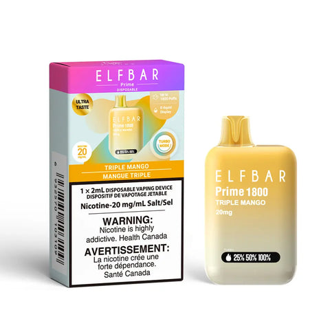 ELF Bar Prime 1800 Disposable Vape | Vape Cloud Canada Smoke Arsenal Triple Mango 15.99 Vape Cloud