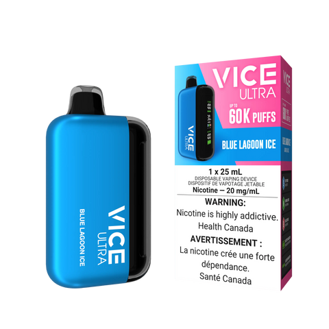 Vice Ultra 60K Disposable | Vape Cloud Canada Valor 20mg ON Tax / Blue Lagoon Ice 38.99 Vape Cloud