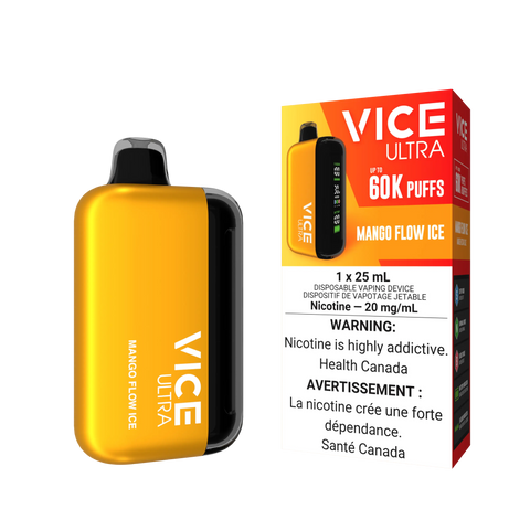 Vice Ultra 60K Disposable | Vape Cloud Canada Valor 20mg ON Tax / Mango Flow Ice 38.99 Vape Cloud