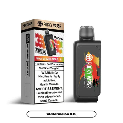 OxBar X Rocky Vapor - Svopp 32k | Vape Cloud Canada Nimbus Distro 20mg-ON-Tax-Watermelon-G.B.-Svopp-32k 33.99 Vape Cloud