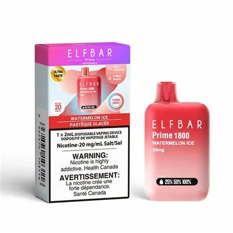 ELF Bar Prime 1800 Disposable Vape | Vape Cloud Canada Smoke Arsenal Watermelon-Ice 16.99 Vape Cloud