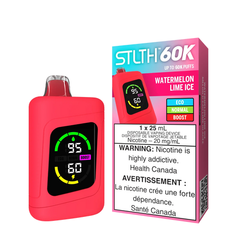 STLTH 60K Disposable | Vape Cloud Canada Valor 20mg-ON-Tax-Watermelon-Lime-Ice 43.99 Vape Cloud