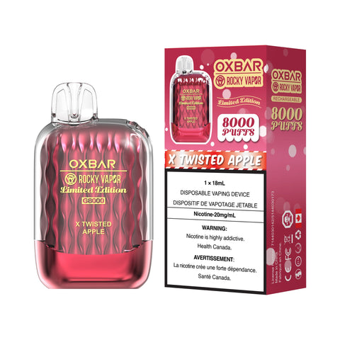 OxBar G8000 | Vape Cloud Canada Nimbus Distro 20mg ON Tax / X Twisted Apple 33.99 Vape Cloud