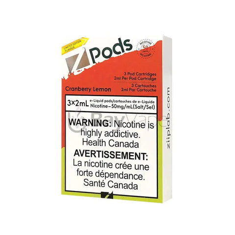 Z Pods | Vape Cloud Canada Smoke Arsenal 20mg-ON-TAX-Cranberry-Lemon 21.50 Vape Cloud
