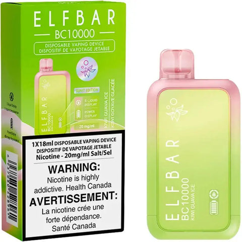 Elf Bar BC10K - Vape Cloud Canada Smoke Arsenal 20mg-ON-Tax-Kiwi-Guava-Ice 36.99 Vape Cloud