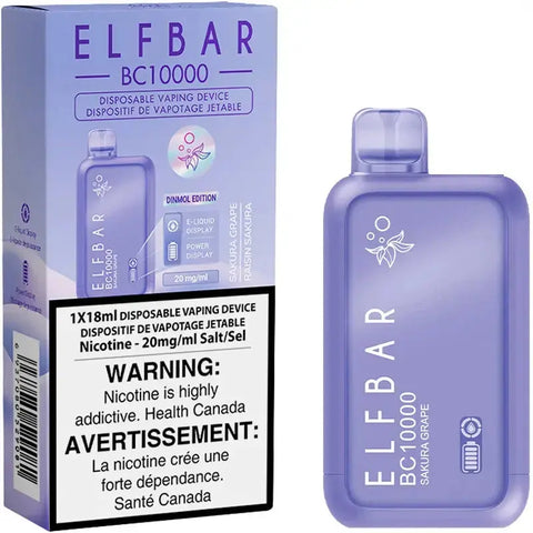 Elf Bar BC10K - Vape Cloud Canada Smoke Arsenal 20mg-ON-Tax-Sakura-Grape 36.99 Vape Cloud