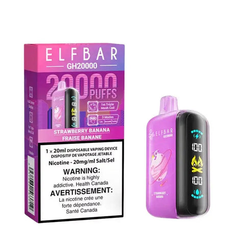 Elf Bar GH20K - Vape Cloud Canada Smoke Arsenal 20mg-ON-Tax-Strawberry-Banana 39.99 Vape Cloud