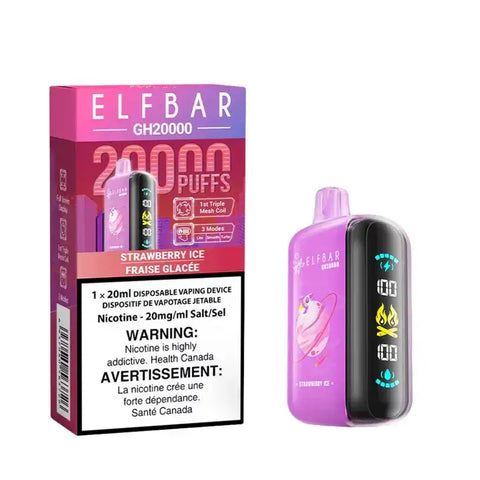 Elf Bar GH20K - Vape Cloud Canada Smoke Arsenal 20mg-ON-Tax-Strawberry-Ice 39.99 Vape Cloud