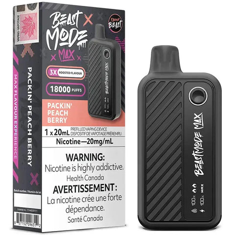 Flavour Beast - Beast Mode Max 18k | Vape Cloud Canada Pacific Smoke 20mg-ON-Tax-Packin-Peach-Berry 41.99 Vape Cloud