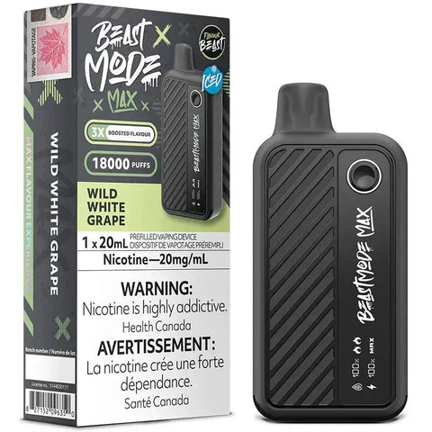 Flavour Beast - Beast Mode Max 18k | Vape Cloud Canada Pacific Smoke 20mg-ON-Tax-Wild-White-Grape-Iced 41.99 Vape Cloud