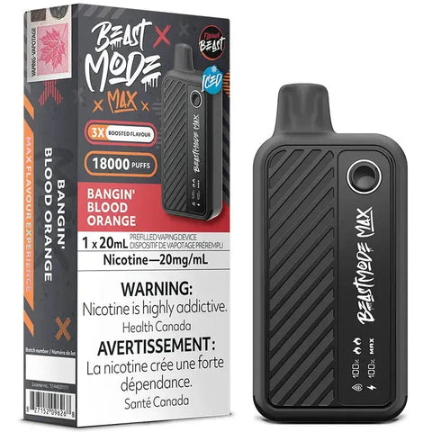 Flavour Beast - Beast Mode Max 18k | Vape Cloud Canada Pacific Smoke 20mg-ON-Tax-Bangin-Blood-Orange-Iced 41.99 Vape Cloud