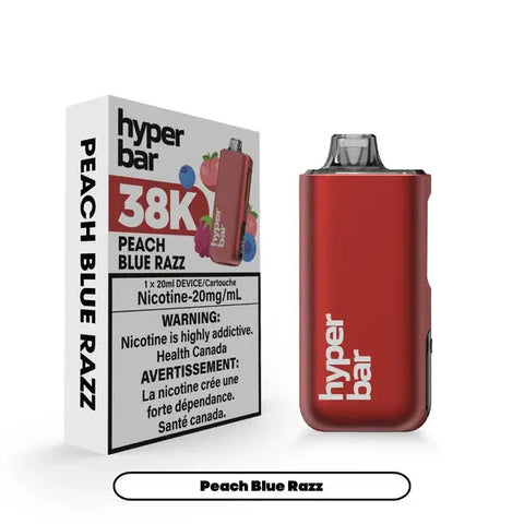 Hyperbar BE38000 - Peach Blue Razz | Vape Cloud Canada Nimbus Distro Vape Cloud