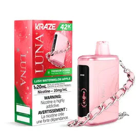 Kraze Luna Disposable | Vape Cloud Canada Pacific Smoke 20mg-ON-Tax-Lush-Watermelon-Apple 42.99 Vape Cloud