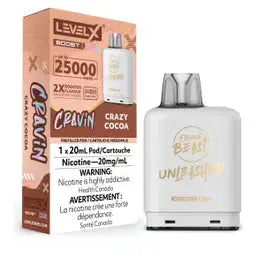 Level X Boost - Flavour Beast Unleashed - Crazy Cocoa | Vape Cloud Canada Pacific Smoke Vape Cloud