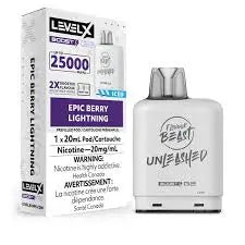 Level X Boost - Flavour Beast Unleashed - Epic Berry Lightning | Vape Cloud Canada Pacific Smoke Vape Cloud