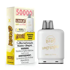 Level X G2 Ultra Flavour Beast Unleashed | Vape Cloud Canada Pacific Smoke Cravin-Banana-Triple-Swirl 34.99Β Vape Cloud