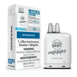 Level X Boost - Flavour Beast Unleashed - Epic Blue Razz Iced | Vape Cloud Canada Pacific Smoke