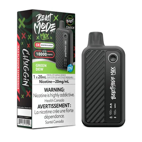 Flavour Beast - Beast Mode Max 18k | Vape Cloud Canada Pacific Smoke 20mg-ON-Tax-Chuggin-Green-Dew 41.99 Vape Cloud