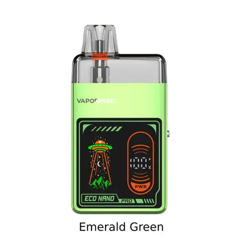 Vaporesso Eco Nano PRO Open Pod Kit 6mL Pacific Smoke Emerald Green 29.00  Vape Cloud