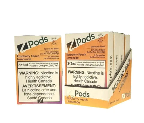 Z Pods - Raspberry Peach Lemonade | Vape Cloud Canada Smoke Arsenal