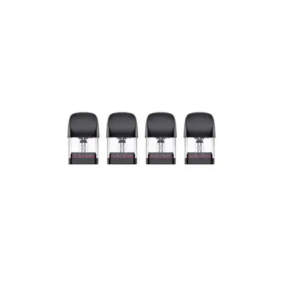 Uwell Caliburn G3 replacement pods pack with four vape pods featuring Valor brand, designed for easy refilling and use.