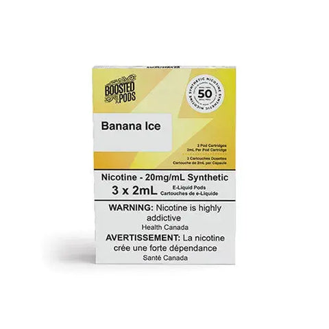 Boosted Pods - Banana Ice (STLTH Compatible Pods) | Vape Cloud Canada Get Clouds