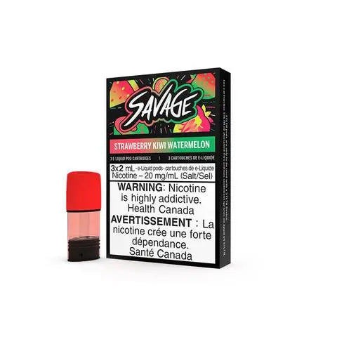 STLTH Pods - Savage - Strawberry Kiwi Watermelon | Vape Cloud Canada Valor