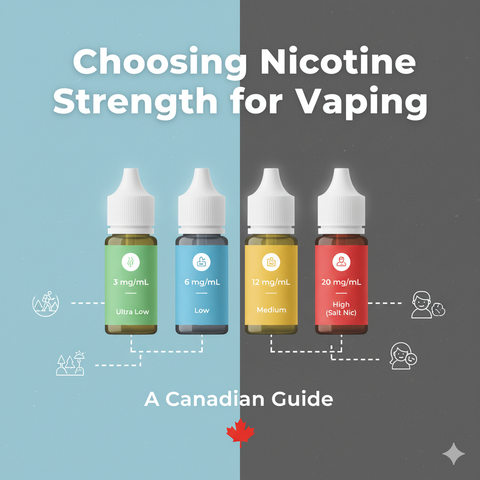 Choosing Nicotine Strength for Vaping: A Canadian Guide - Vape Cloud Choosing Nicotine Strength for Vaping: A Canadian Guide - Vape Cloud