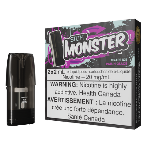 STLTH Pods - Monster - Grape Ice | Vape Cloud Canada