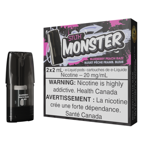 STLTH Pods - Monster - Blueberry Peach Razz | Vape Cloud Canada