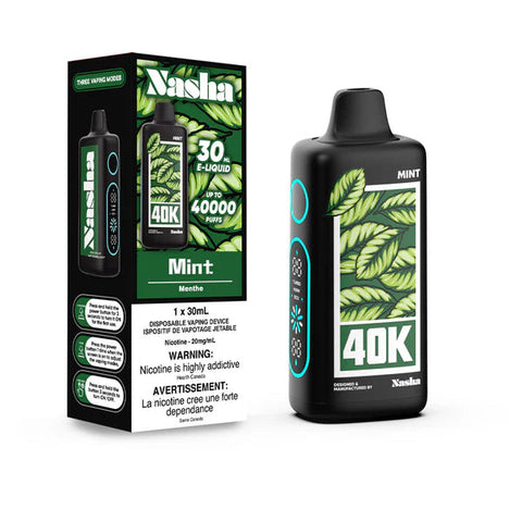 Nasha 40K Disposable Vape | Vape Cloud Canada 1DISTRO Mint 36.99  Vape Cloud