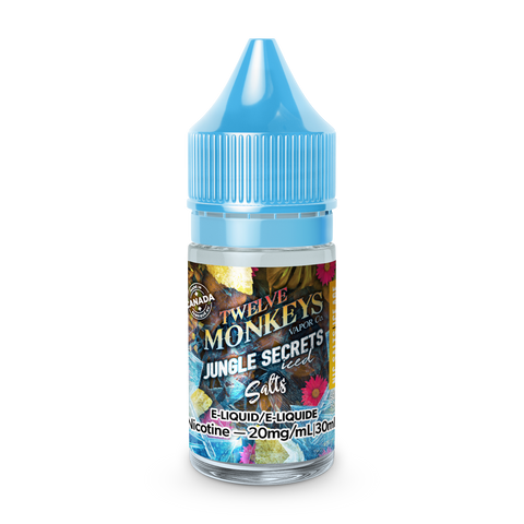 Twelve Monkeys Nic Salt - Jungle Secrets Iced (30mL) | Vape Cloud Canada Pacific Smoke    Vape Cloud