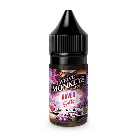 Twelve Monkeys Nic Salt - Haven (30mL) | Vape Cloud Canada Pacific Smoke    Vape Cloud