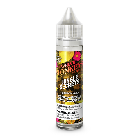 Twelve Monkeys *ONLINE CLEARANCE SALES ONLY* Pacific Smoke 60mL / 6mg / Jungle Secrets 19.99  Vape Cloud