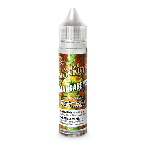 Twelve Monkeys *ONLINE CLEARANCE SALES ONLY* Pacific Smoke 60mL / 6mg / Mangabeys 19.99  Vape Cloud